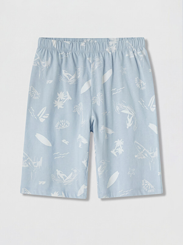 LCW Kids Baskılı Erkek Çocuk Pijama Şort