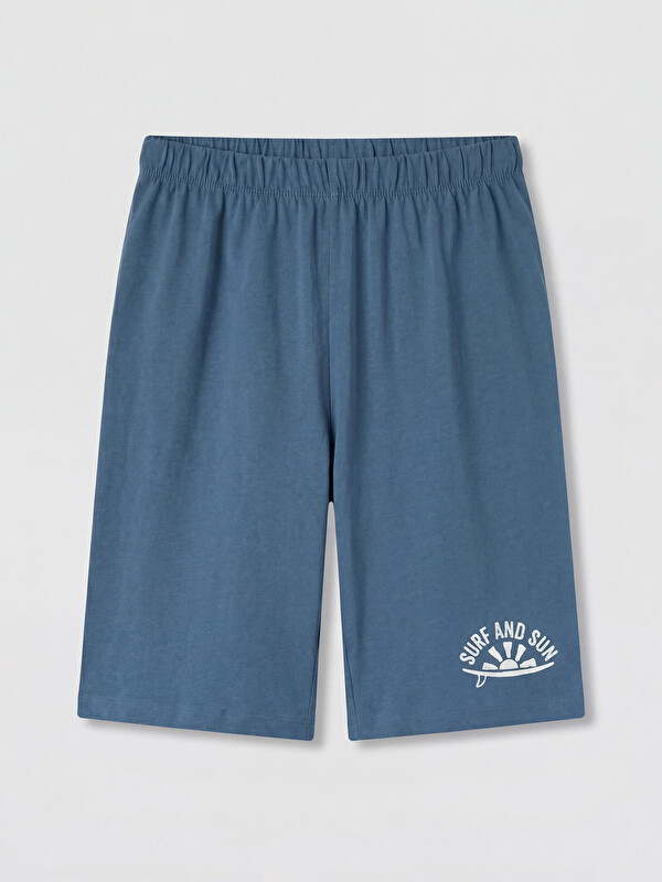 LCW Kids Baskılı Erkek Çocuk Pijama Şort