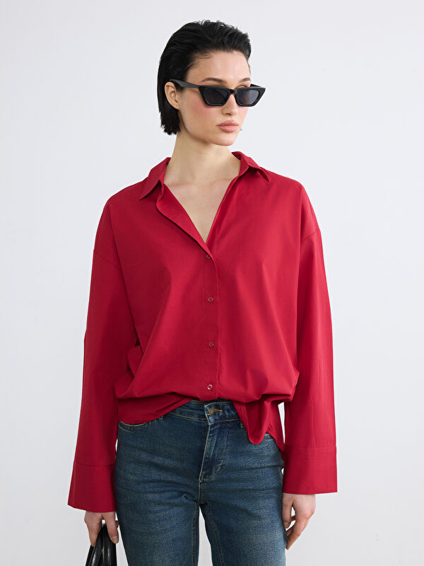 LCW Vision Poplin Kadın Gömlek