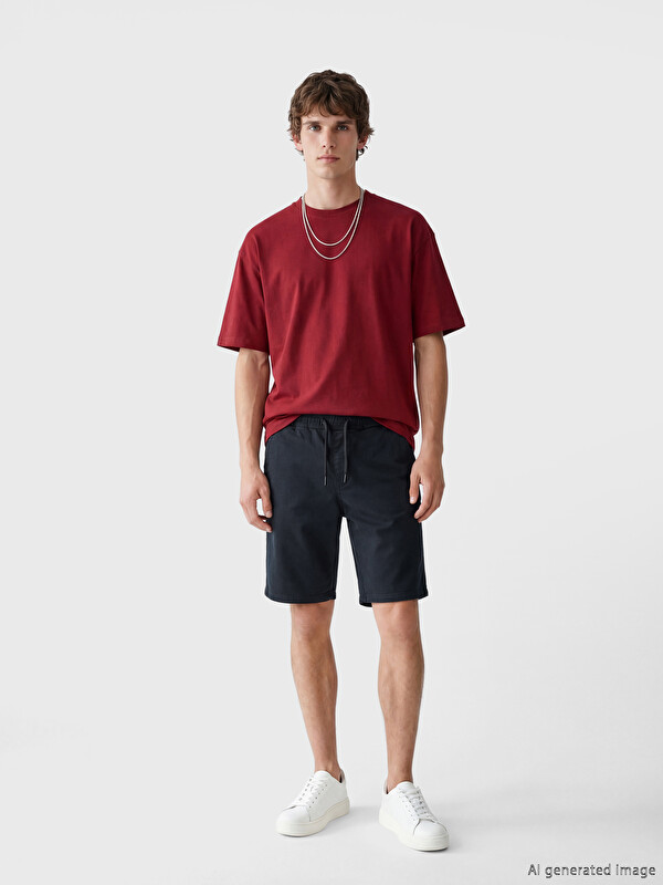 LCW Jeans Man Navy Denim Shorts
