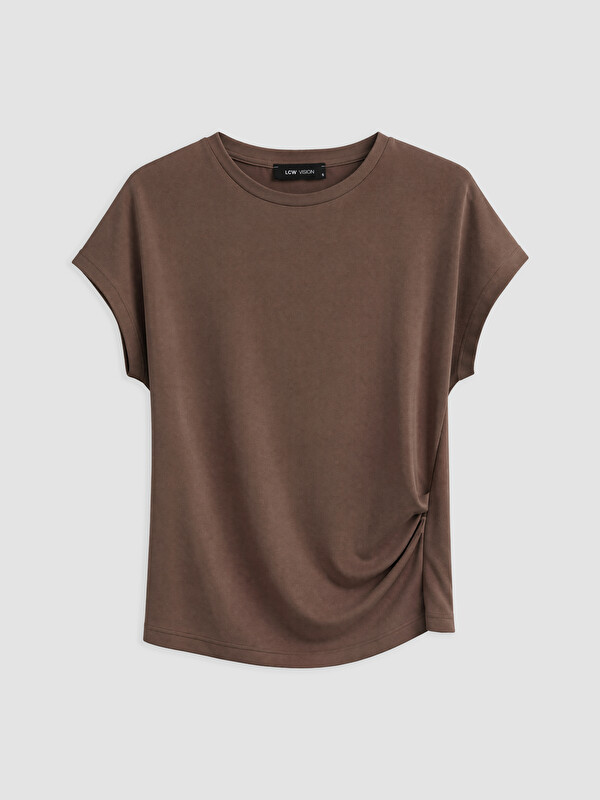LCW Vision Ruched Detailed Women's T-Shirt