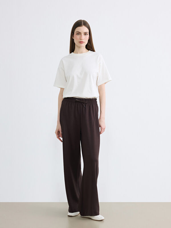 LCW Modest Beli Lastikli Soft Touch Kadın Eşofman Altı