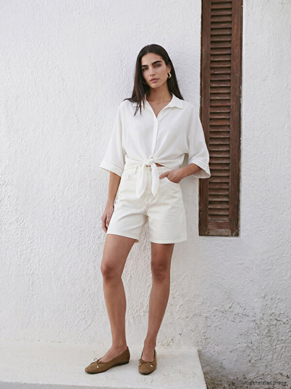 LCWAIKIKI Classic Dar Fit Kadın Jean Şort