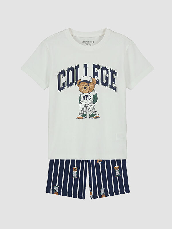 LCW Kids Erkek Çocuk Şortlu Pijama Takımı