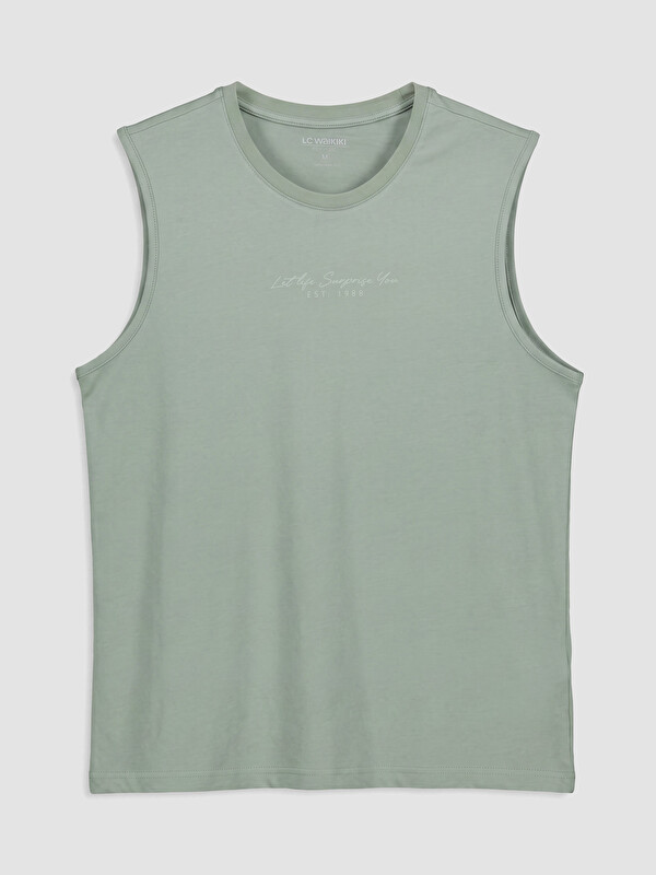 LCWAIKIKI Classic Crew Neck Printed Men's Sleeveless T-Shirt