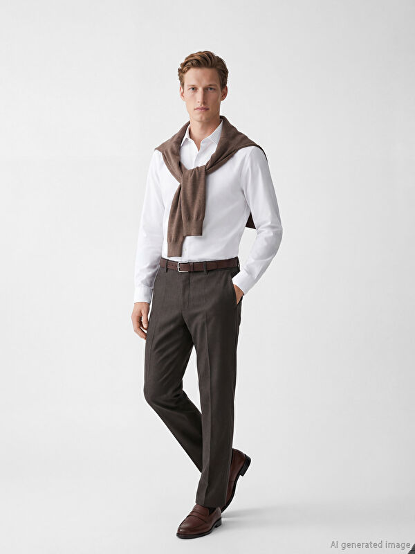 SOUTHBLUE Standart Kalıp Gabardin Erkek Pantolon