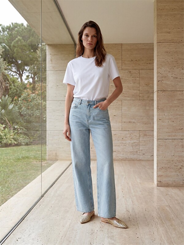 LCW Jeans Wideleg Kadın Jean Pantolon