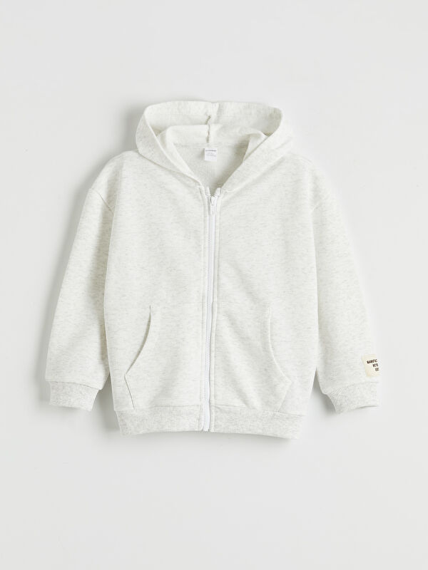 LCW Kids Kapüşonlu Erkek Çocuk Fermuarlı Sweatshirt