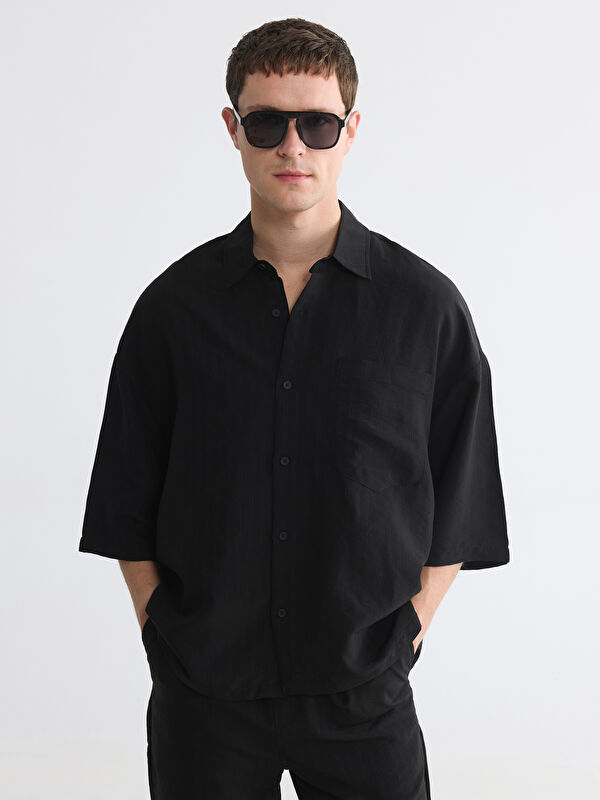 LCW Vision Regular Fit Çizgili Erkek Gömlek