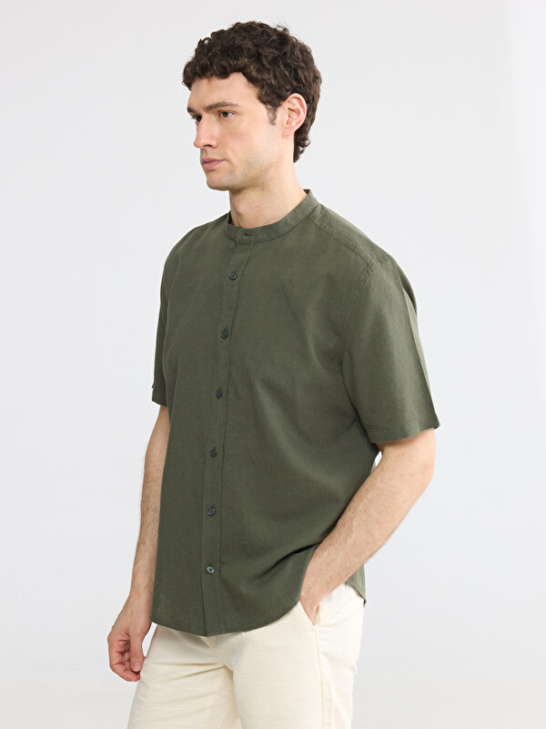 LCW Vision Regular Fit Linen Blend Men's Shirt