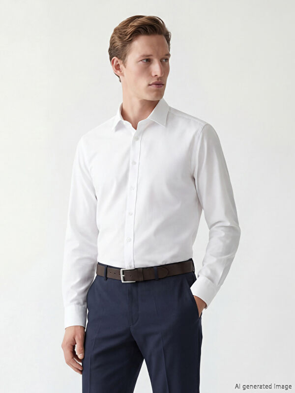 SOUTHBLUE Regular Fit Gabardin Erkek Gömlek