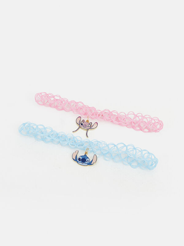 LCW JOY Stitch Baskılı Kız Çocuk Kolye Seti 2'li
