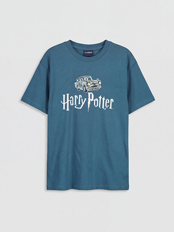 LCW Kids Bisiklet Yaka Harry Potter Baskılı Erkek Çocuk Tişört