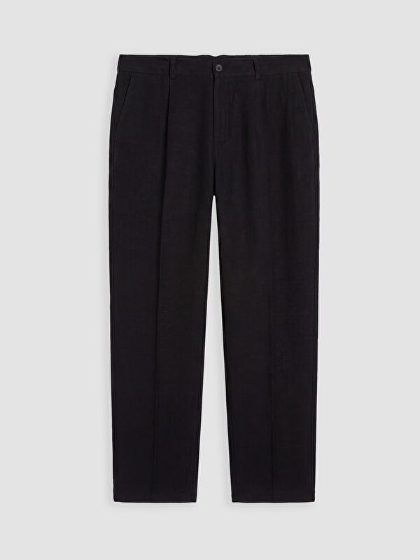 SOUTHBLUE Regular Fit Keten Karışımlı Erkek Pileli Pantolon