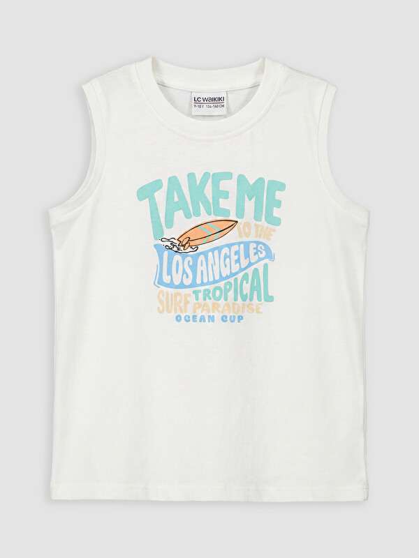 LCW Kids Boy White Tank Top