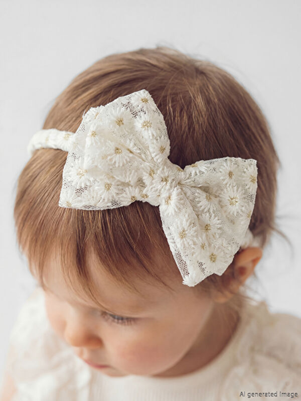 LCW baby Fiyonk Detaylı Kız Bebek Taç