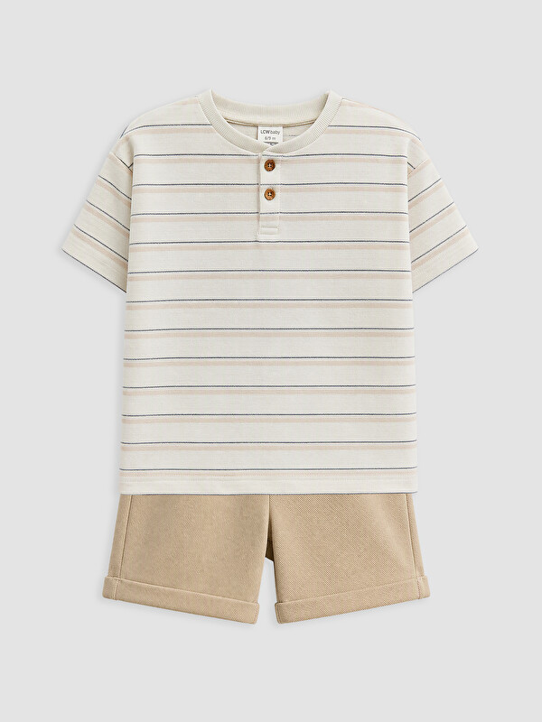 LCW Kids Djalë Bezhe Set