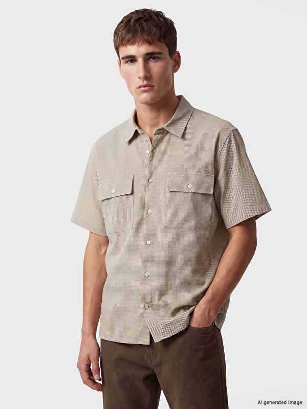 LCW Vision Regular Fit Ekose Erkek Gömlek