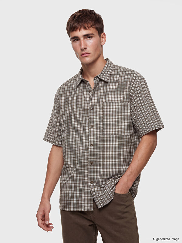 LCW Vision Regular Fit Ekose Erkek Gömlek
