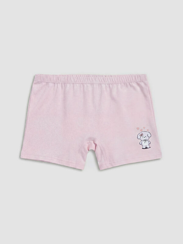 LCW Kids Kız Çocuk Baskılı Boxer