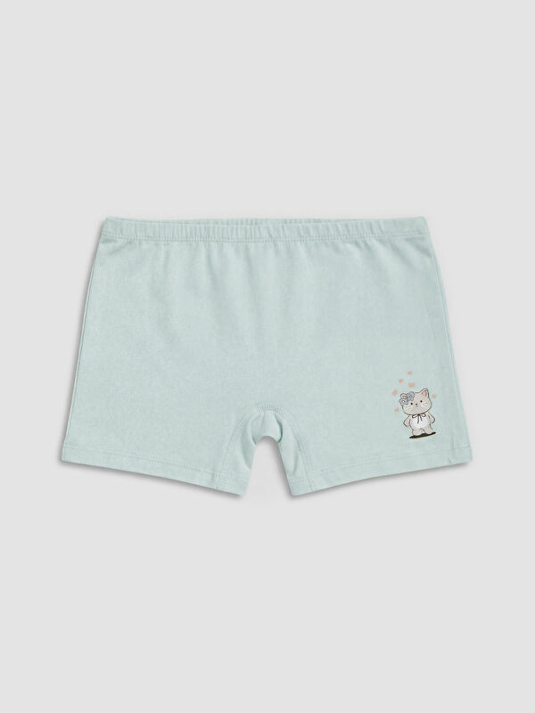 LCW Kids Kız Çocuk Baskılı Boxer