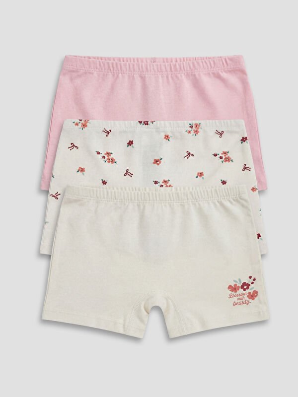 LCW Kids Kız Çocuk Boxer 3'lü