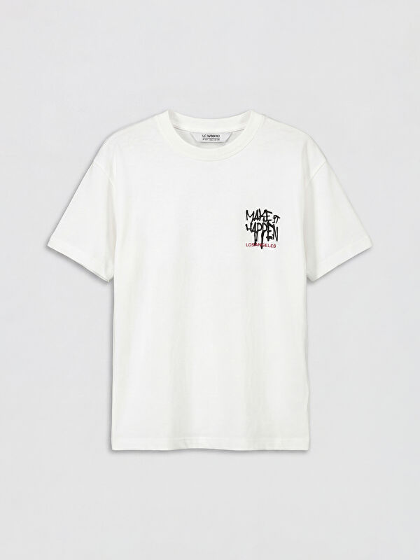 LCW Kids T-shirt garçon à col rond imprimé Los Angeles