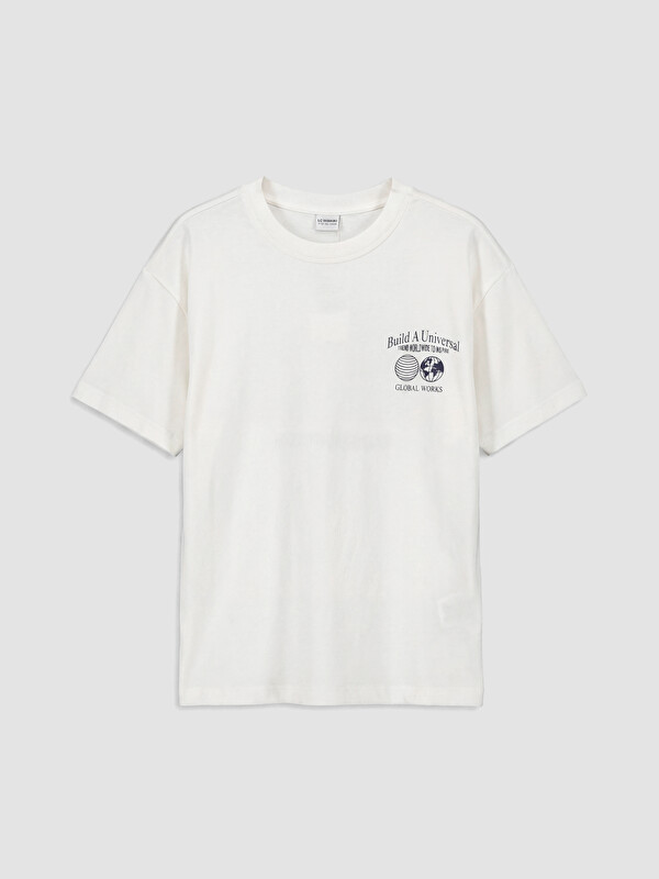 LCW Kids Boy White T-Shirt