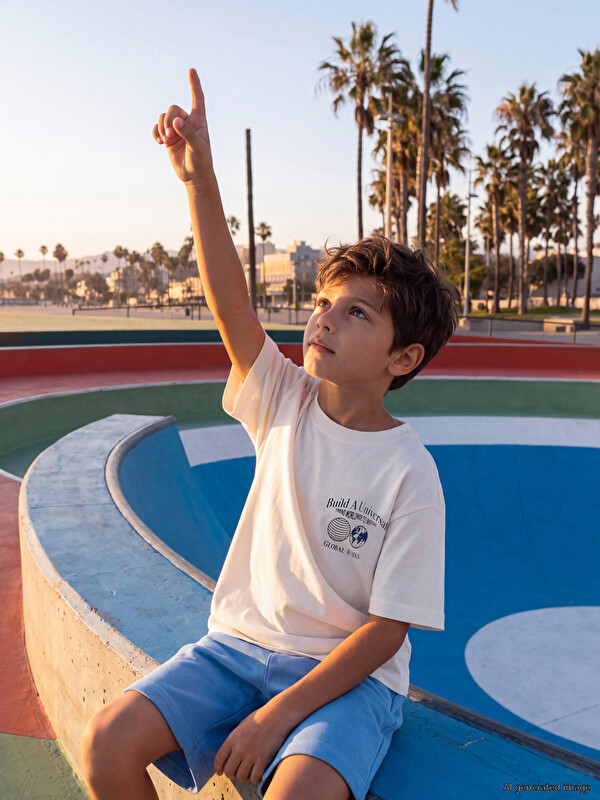 LCW Kids Crew Neck Printed Boys' T-Shirt