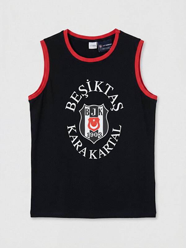 LCW Kids Beşiktaş Baskılı Erkek Çocuk Pijama Üstü