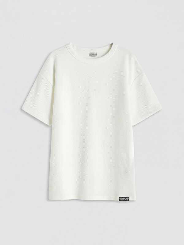 LCW Kids T-shirt texturé à col rond pour garçon