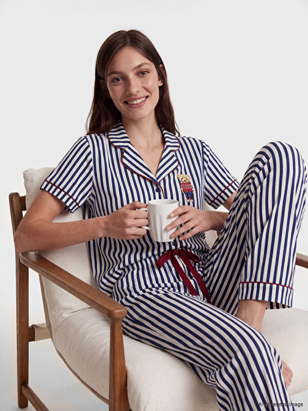 LCW DREAM Ayı Teddy Baskılı Kadın Pijama Takım