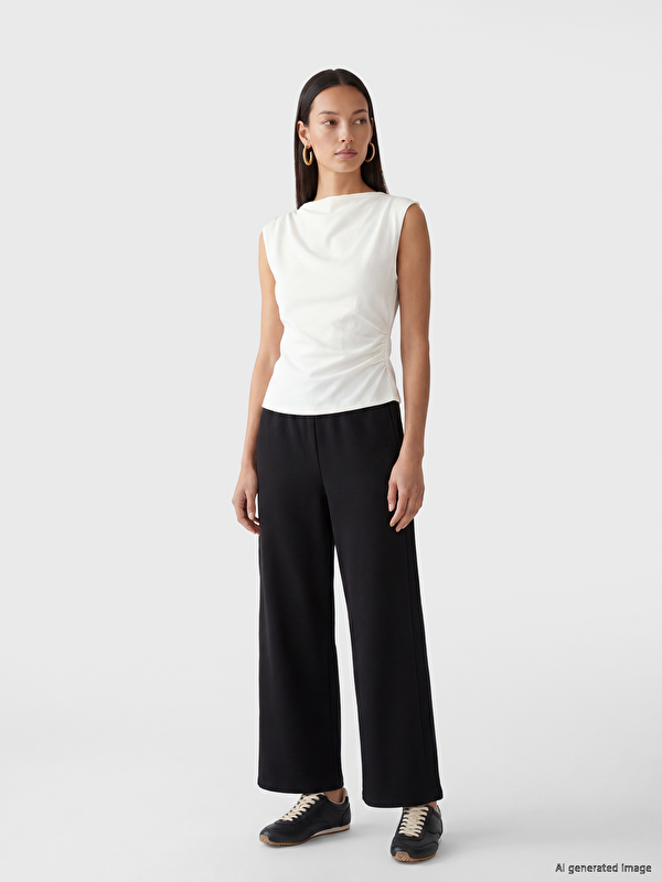 LCW Comfort Beli Lastikli Soft Touch Kadın Eşofman Altı