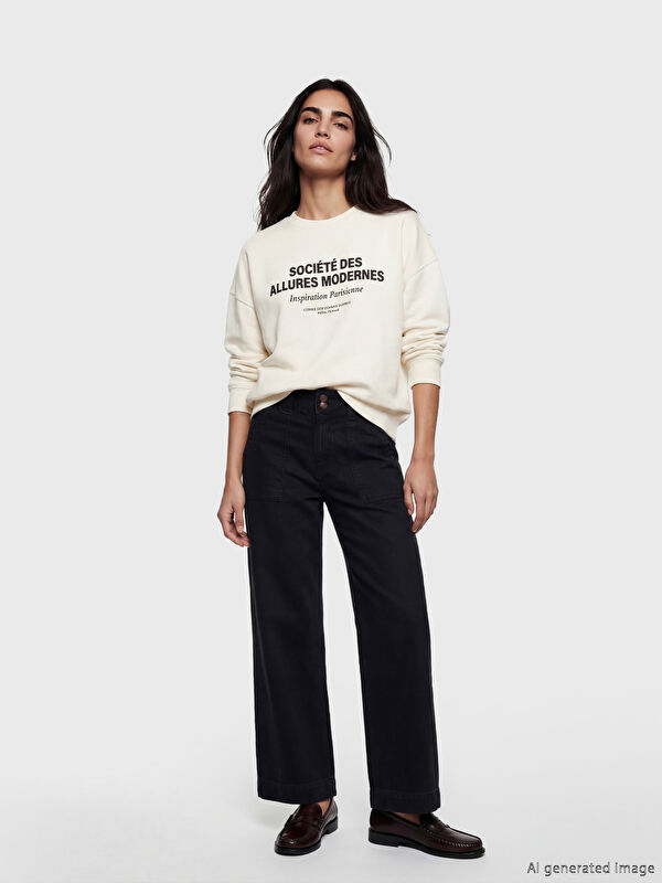 LCW Jeans Wideleg Kadın Jean Pantolon	