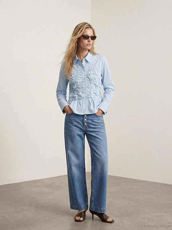LCW Jeans Wideleg Kadın Jean Pantolon