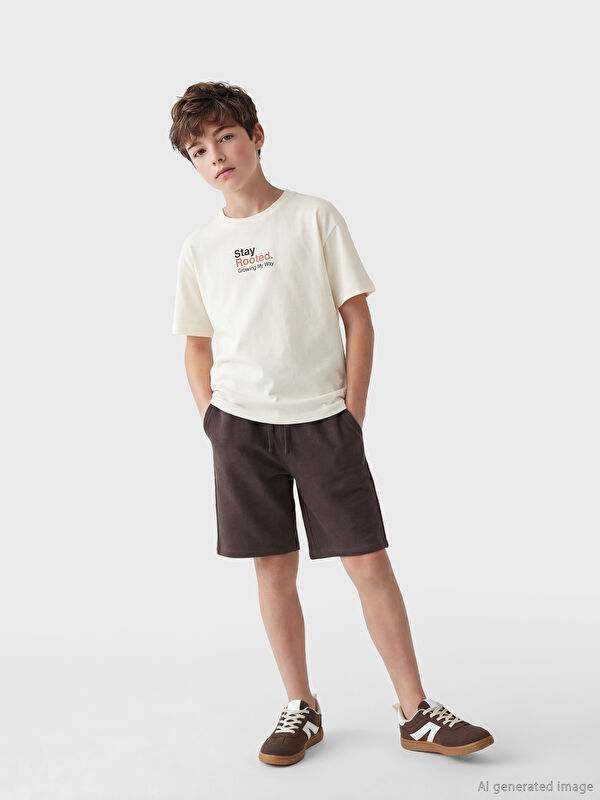 LCW Kids Beli Lastikli Basic Erkek Çocuk Şort