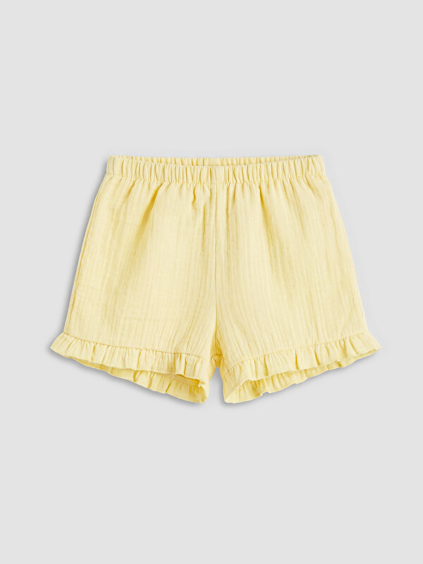 LCW baby Beli Lasrikli Kız Bebek Şort