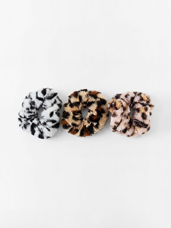 LCW JOY 3-Pack Animal Patterned Plush Hair Tie