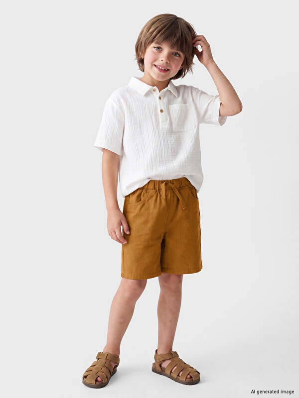 LCW Kids Мальчики Коричневый Шорты