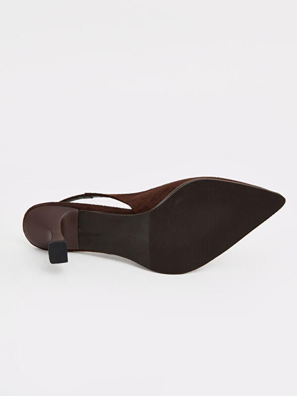 Lcw Steps Kahverengi Lcw Steps Süet Görünümlü Kadın Topuklu Ayakkabı