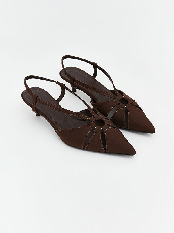 Lcw Steps Kahverengi Lcw Steps Sivri Burun Kadın Topuklu Ayakkabı