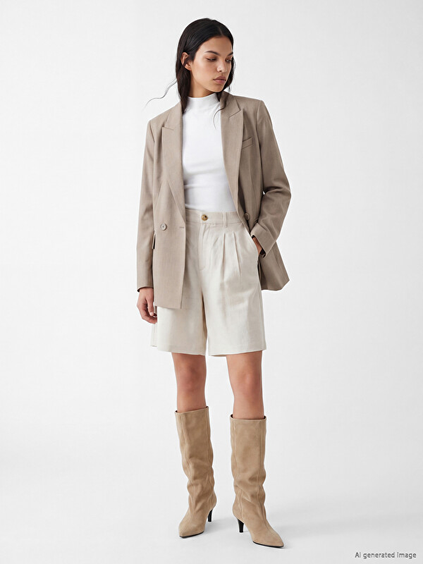 LCW Vision Woman White Shorts