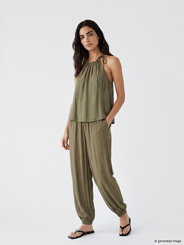 LCW Vision Elastic Waist Women's Jogger Trousers