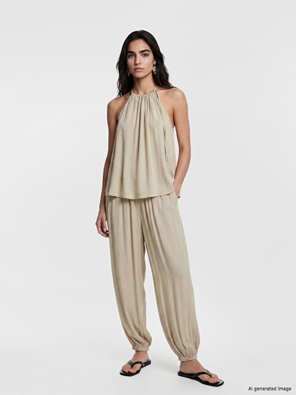 LCW Vision Elastic Waist Women's Jogger Trousers
