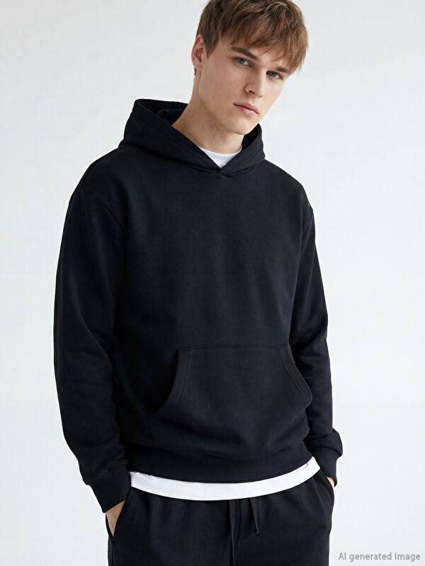 XSIDE Erkek Kalın Hoodie