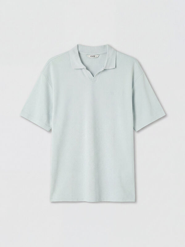 XSIDE Polo Yaka Nakışlı Erkek Tişört