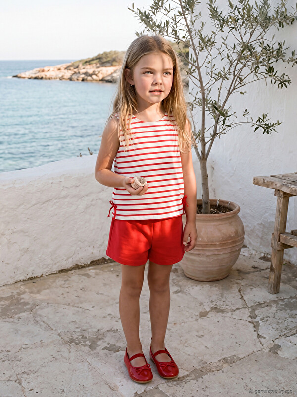 LCW Kids Striped Girls' Set