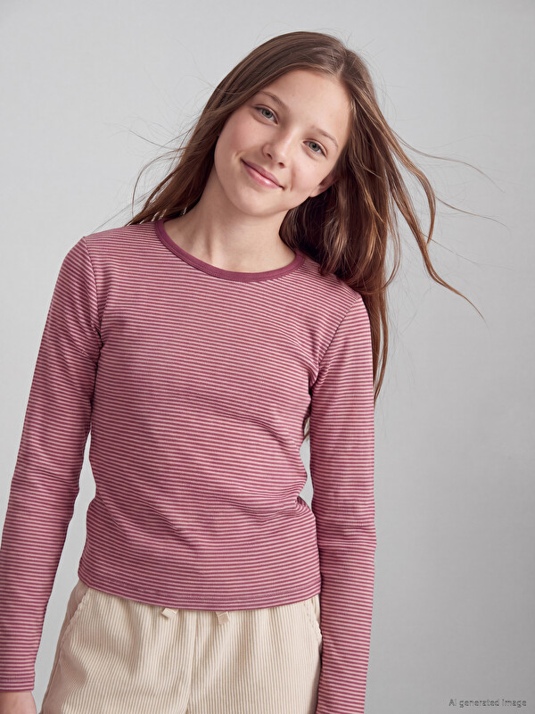 LCW Kids T-shirt rayé pour fille