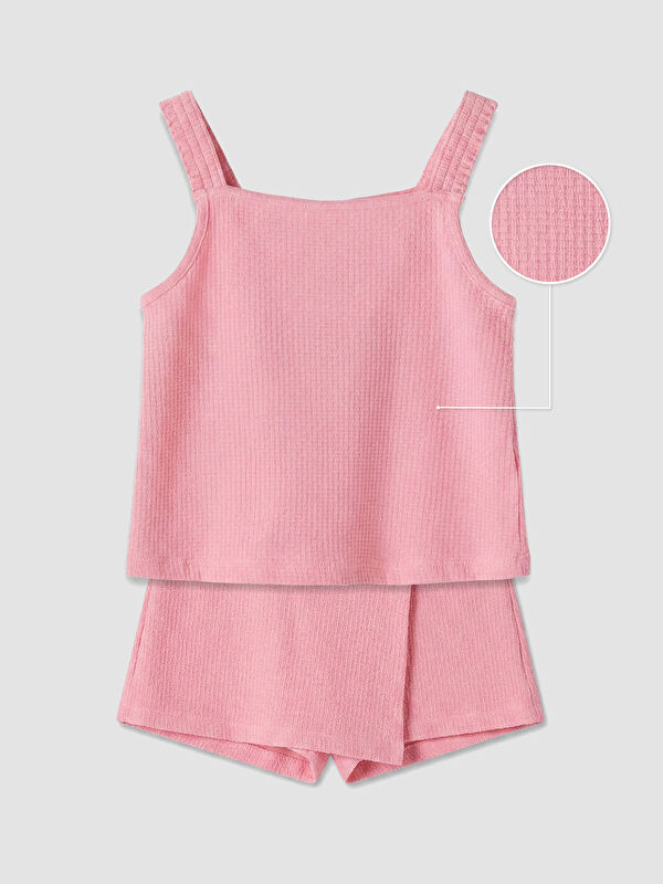 LCW Kids Kız Çocuk Şortlu Takım