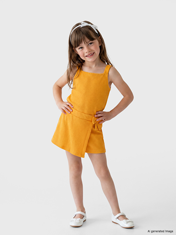 LCW Kids Kız Çocuk Şortlu Takım